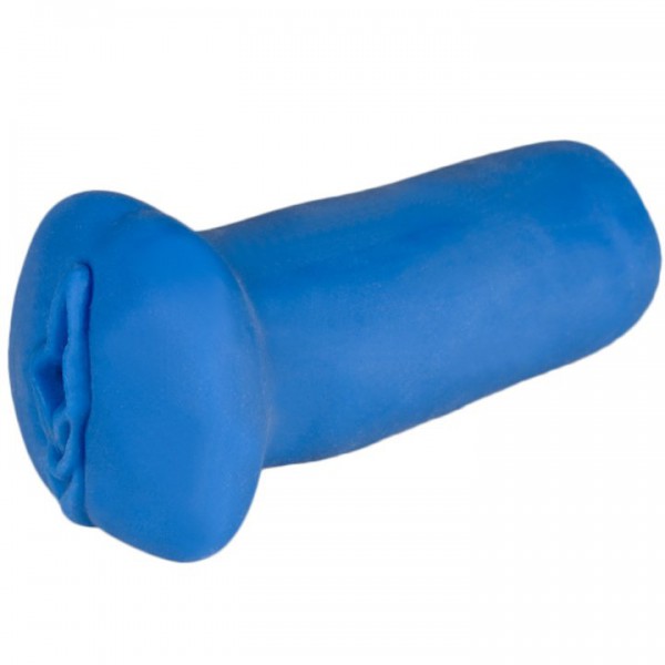 Bondara Blue Ultra-Soft Beaded Vagina Masturbator – 5 Inch