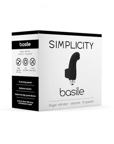 Basile Finger Vibrator - Black