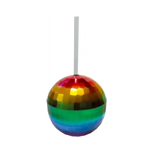 Rainbow Disco Ball Cup