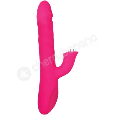 Adam Eve Eve s Rotating Thrusting Pink Rabbit Flicker With Clitoral Nub Stimulator