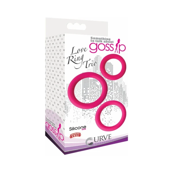 Gossip Love Ring Trio 3 Rings Set — image 13 of 14