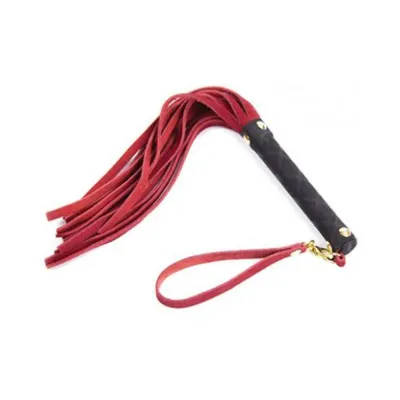 Whips Paddles Ple sur Mini Leather Flogger Red