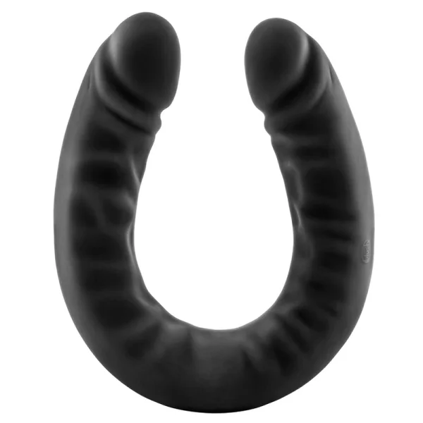 18" Slim Double Sided Dildo in Black
