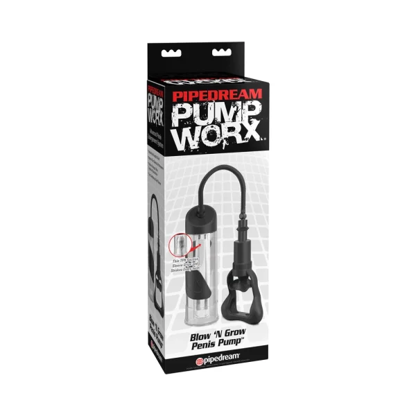 Pump Worx Blow N Grow Penis Pump Black