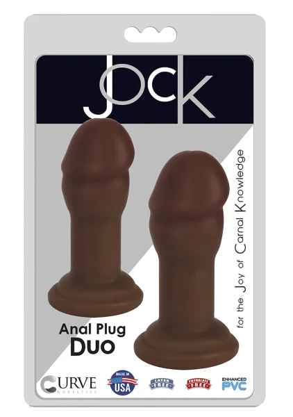 Curve Jock Anal Play Duo Vanilla Butt Plugs