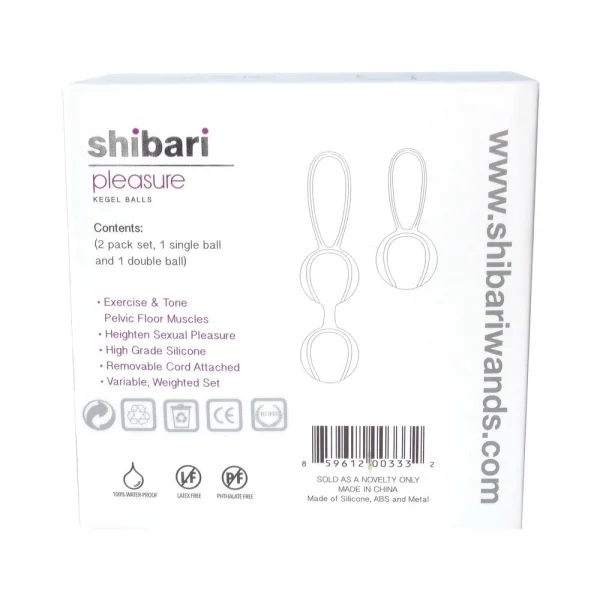 Shibari Pleasure Balls Set Of Two 1 Double Ball 1 Single Ball Purple — image 9 of 19