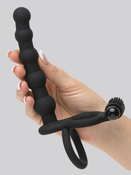 Lovehoney Double Fun Vibrating Beaded Double Penetration Strap-On