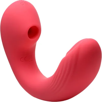 Shegasm Joy Pulse Flexible Silicone G Spot Pulsing Vibrator Pressure Wave Clitoral Stimulator Pink
