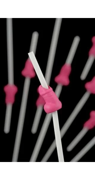 Bachelorette party willy straw - pack of 12