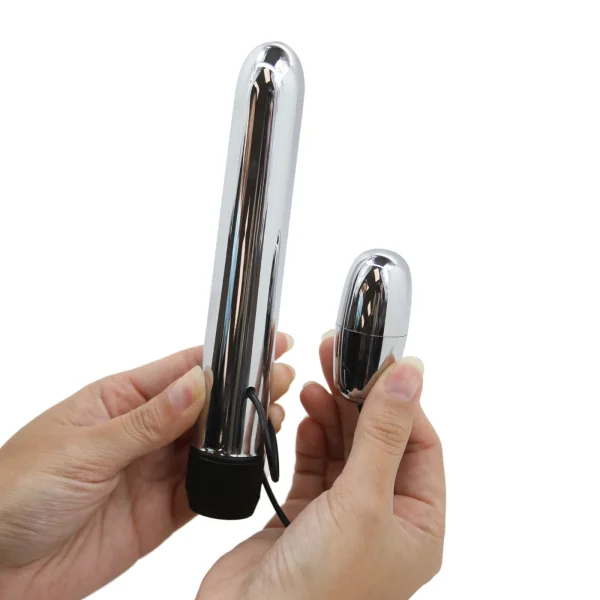 Dual Silver Vibrator & Bullet Combo