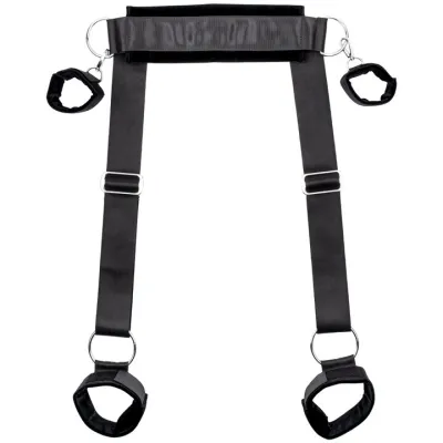 Bondara Black Velvet Sex Position Sling with Cuffs