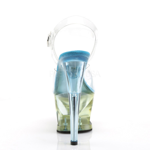 7 inches Heel, 2 3/4 inches Cut-Out Tinted PF Ankle Strap Sandal — image 12 of 12