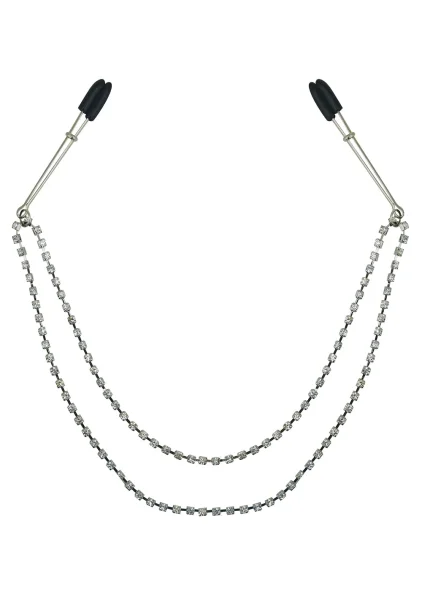Midnight Bling Nipple Clamps by Sportsheets