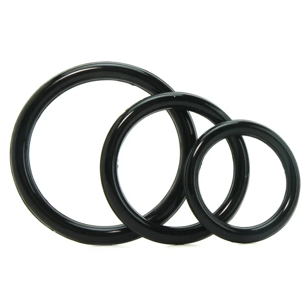 Fantasy C-Ringz Silicone Ring Stamina Set - Black