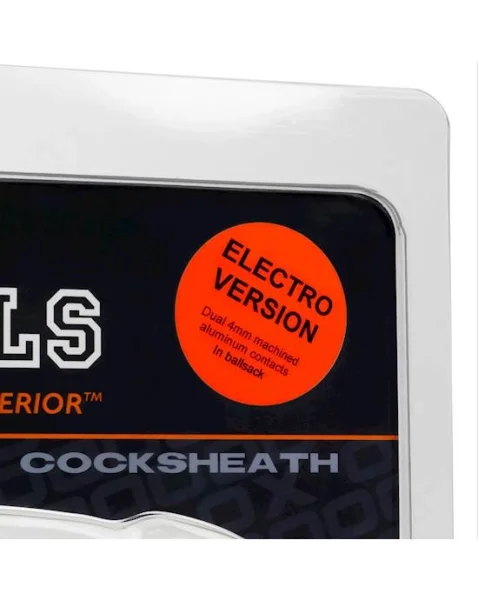 Daddy Electro Cocksheath With Balls - Clear
