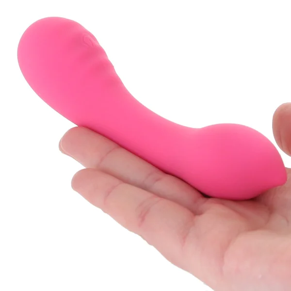 Liquid Silicone Pixies Teaser Rechargeable Waterproof Vibrator By CalExotics - Pink