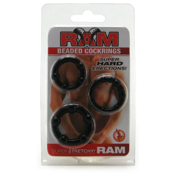Ram Beaded Cock Rings — image 5 of 6