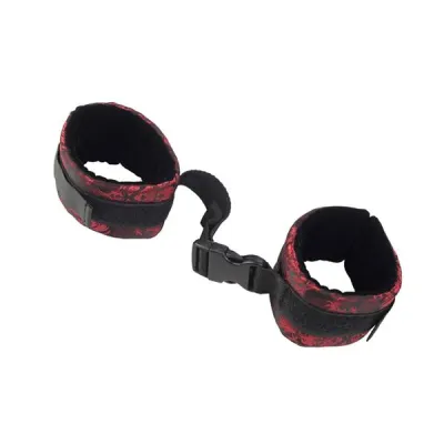 Scandal Control Cuffs Black Red