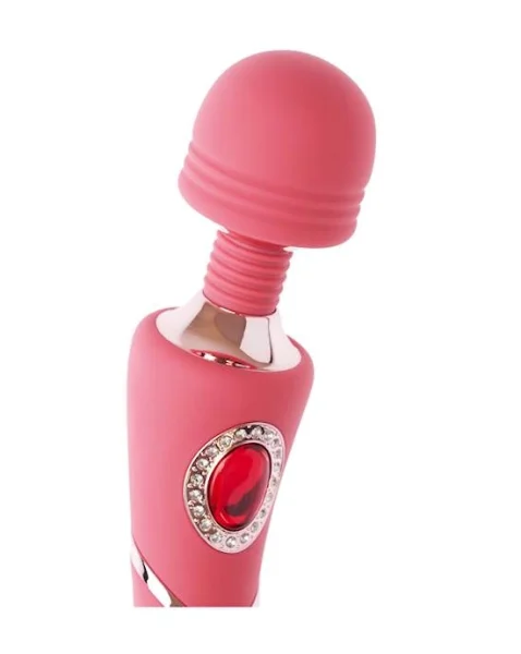 Share Satisfaction Sana Luxury Gemmed Wand - Pink - 9.5 Inch