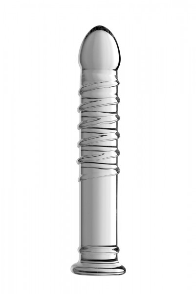 Behemoth Ribbed XL Glass Dildo