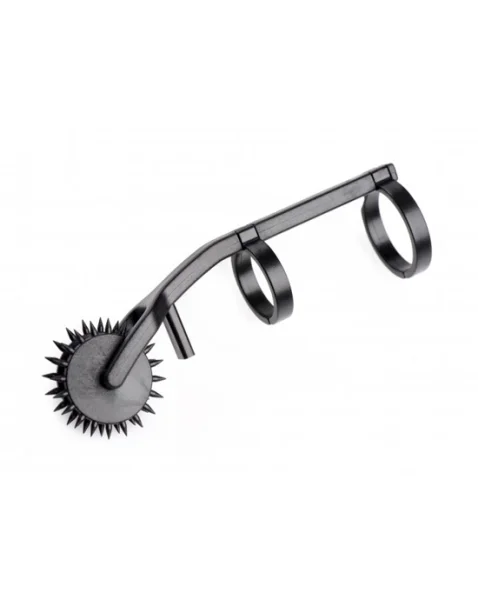 Thorn Double Finger Pinwheel - Black -  4 Inch