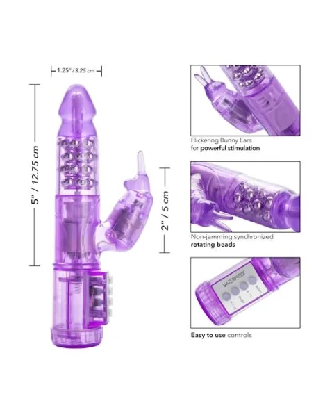 My First Jack Rabbit Vibrator - Purple - 9 Inch