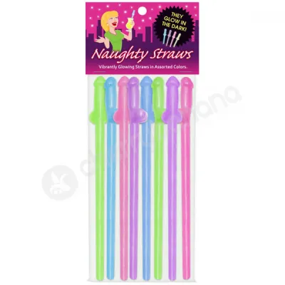 Naughty Straws Penis Straws 8 Pack