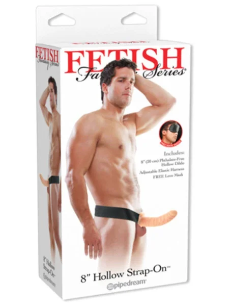 Fetish Fantasy 8 in. Hollow Strap On Black