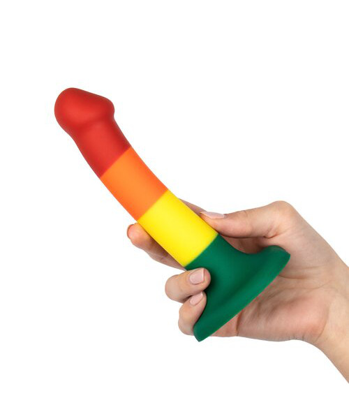 Bondara Pride Love Sucks Rainbow G-Spot Dildo – 6.4 or 7.7 Inch — image 6 of 6