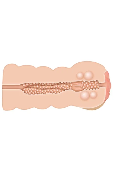 Adam and Eve 5.5" Pussy Stroker with Internal Massage Beads