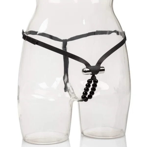 Lover's Vibrating Thong Panty with Pleasure Beads