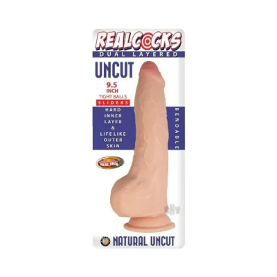 Realcocks Dual Layered Uncut Slider Tight Balls 9 5 In Light