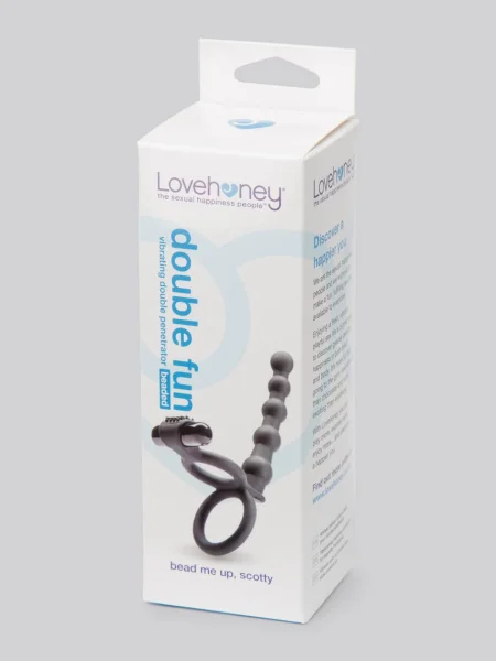Lovehoney Double Fun Vibrating Beaded Double Penetration Strap-On