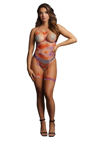 Le Desir Bliss Open Cup Tie Dye Strappy Teddy UK 6 to 14