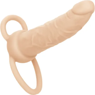 Performance Maxx Rechargeable Vibrating 5 5 Silicone Dual Penetrator Vanilla
