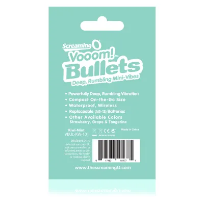 Vooom Bullets Mini Vibes Each Kiwi Mint