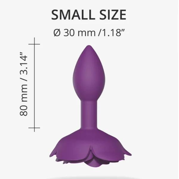 Open Roses Silicone Anal Plug