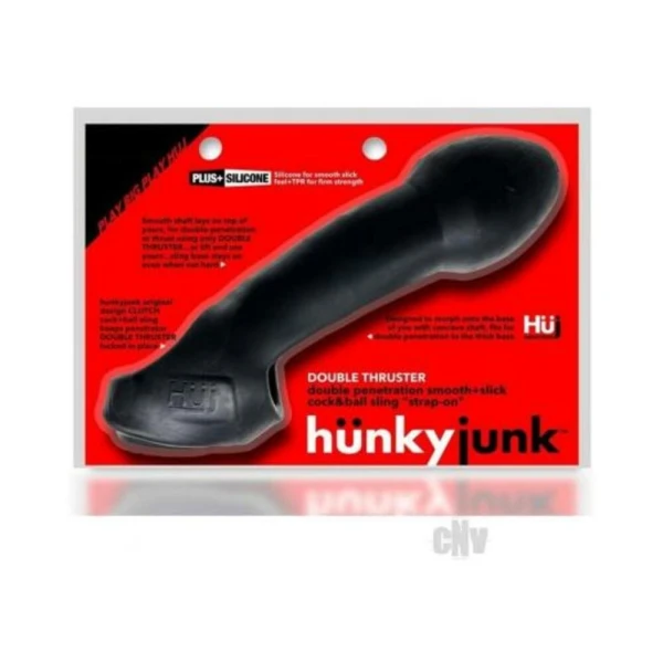 :  Hunkyjunk Double Thruster Double Penetrator Sling Tar Ice