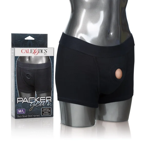 Packer Gear Boxer Brief Harness  - Medium-large - Black