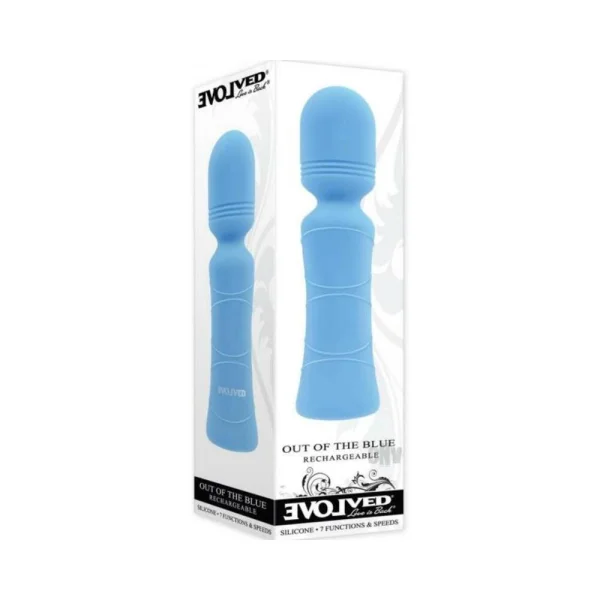 Personal Massagers: Evolved Out Of The Blue Rechargeable Silicone Wand Vibrator