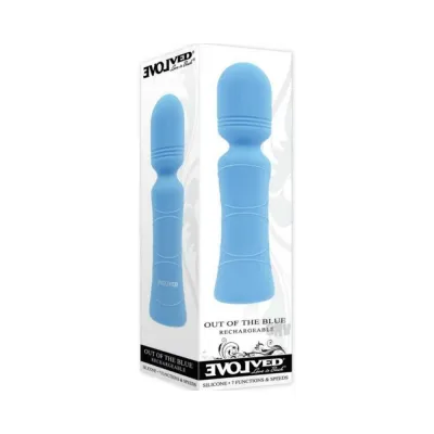 Personal Massagers Evolved Out Of The Blue Rechargeable Silicone Wand Vibrator