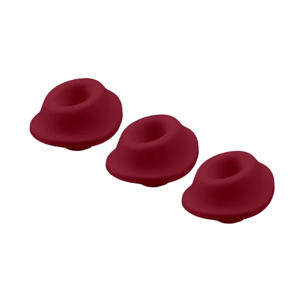 Womanizer Premium & Classic Heads Bordeaux Small Pack Of 3 — image 3 of 6
