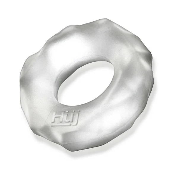 Cock Rings:  Hunkyjunk Fractal Tactile Cockring Clear Ice
