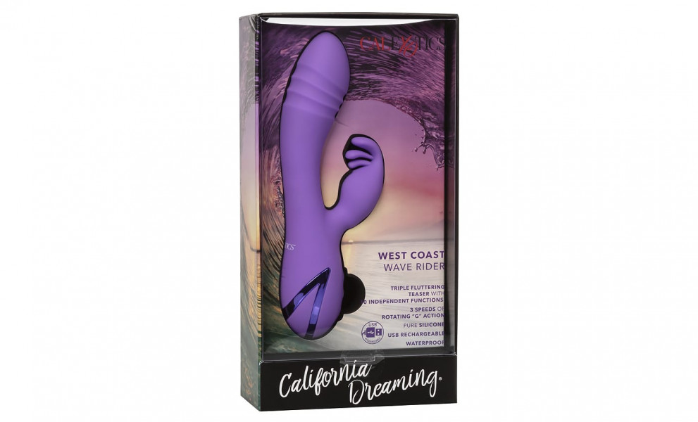 CalExotics West Coast Wave Rider Rotating Rabbit Vibrator
