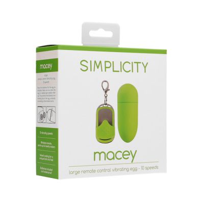 Large Remote Control Vibrating Egg 10 Speeds Green