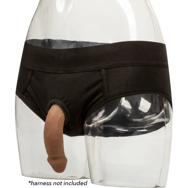 Packer Gear Silicone Packing Penis 5'' / 12.75 cm  By CalExotics - Chocolate