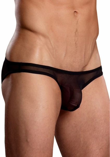 Brazilian Pouch Bikini - Black - Gay Kinky Underwear