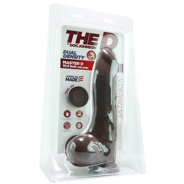 The Master D 10.5 Inch ULTRASKYN Ballsy Dildo