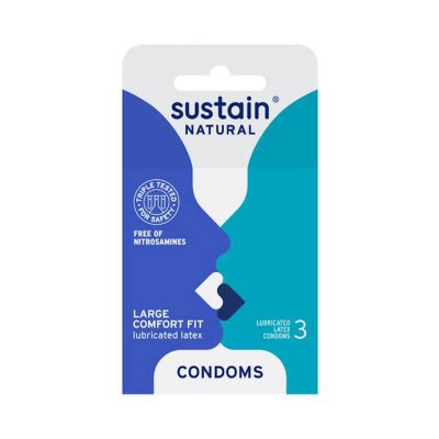 Sustain Comfort Fit Condoms 3 Pack 3 Pack