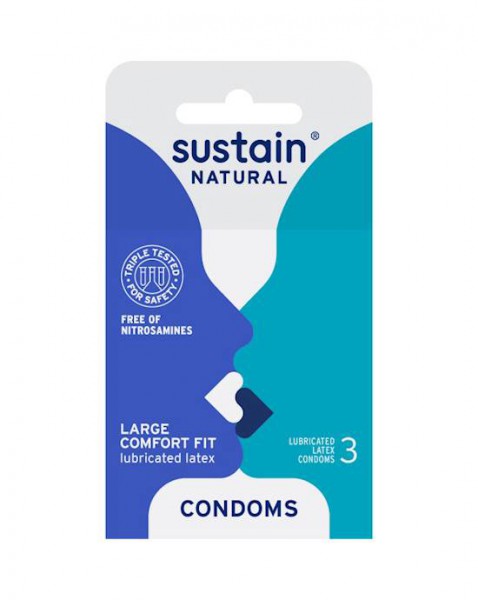 Sustain Comfort Fit Condoms 3 Pack - 3 Pack